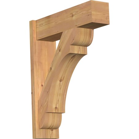 Ekena Millwork Olympic Block Smooth Outlooker, Western Red Cedar, 7 1/2"W x 26"D x 32"H OUT08X26X32OLY05SWR